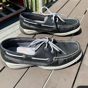 Sperry Top-Sider Black Koifish Boat Shoes